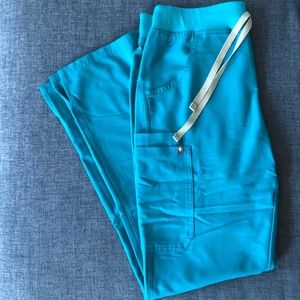 Figs TEAL Kade cargo scrub pants